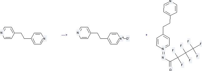 Pyridine, 4, 4'-(1, 2-ethanediyl)bis- can be used to produce N-(Perfluorobutanoyl)-4-[2-(4-pyridyl)ethyl]pyridinium-1-aminide.